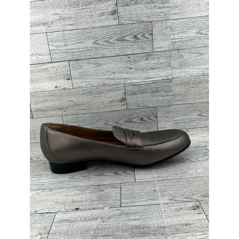 Clarks Unstructured Metallic Pewter Loafers Women's Shoes Size 9.5M - Picture 11 of 12